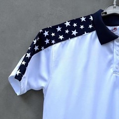 NWT United States Army Polo Shirt Mens XXL Stars Stripes USA Patriotic Golf 2XL