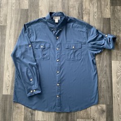 Duluth DuluthFlex Armachillo Cooling Long Sleeve Shirt Men’s 2XL Blue 45203