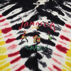 Jamaica Me Crazy Tie Dye T Shirt Mens 2XL Multicolor Short Sleeve 90s Vintage