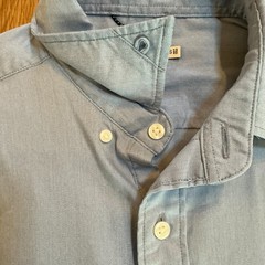 Faherty Hidden Button Down Shirt Light Blue Supima Cotton Stretch Collar Men’s S