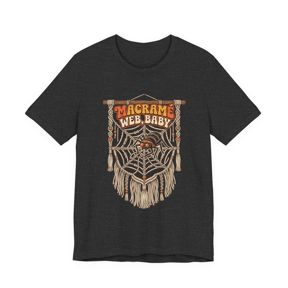 Halloween Tshirt | Macrame Web Baby macrame tee | Spider Web Boho T-Shirt