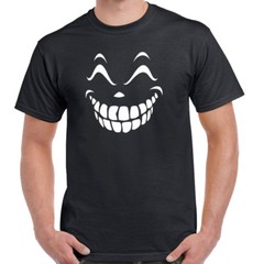 SMILING HALLOWEEN FACE TSHIRT Create Your Halloween Costume Mens Ladies Youth