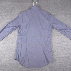 Armani Collezioni Shirt Mens 15 38 Blue Check Slim Fit Dress Long Sleeve Albania