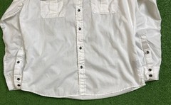 Rock & Republic Shirt Mens Large Button Down White Easy-Care Fabric Lightweight