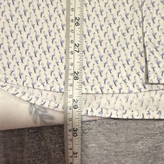 7DIAMONDS White/Blue Floral Short Sleeve Cotton Button-Up Charm School