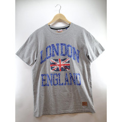 London England United Kingdom T Shirt Adult Medium Gray