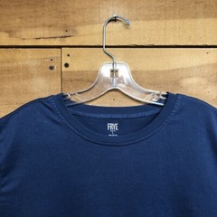 FRYE Regular Basic Casual Fit Short Sleeve T-Shirt Mens Size Large Steel Blue