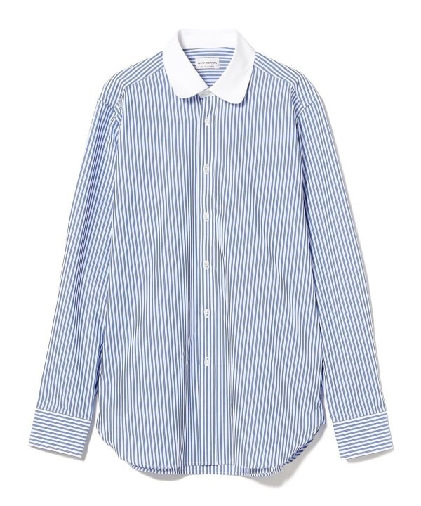 (ASK availability First) BEAMS GUY ROVER Round Collar Cleric Shirt new