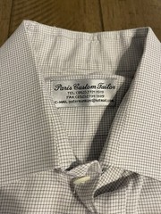Paris Custom Tailor Lot Bundle 2 Men’s Button down Designer Shirts 16 1/2 31/32