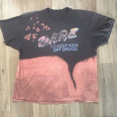 DARE D.A.R.E VTG Distressed Thrashed 80s 90s y2k Shirt Mens XL