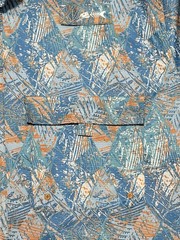Silver Bait Men’s Large Performance Fishing Shirt Vented UPF 50 Stretch Blue