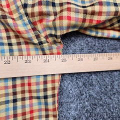 Gitman Bros Shirt Mens Large Multicolor Check Twill Button Front Long Sleeve