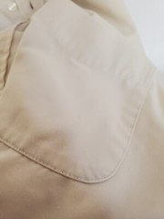🛳PORT AUTHORITY🛳 Cotton/Polyester Beige Long Sleeve Dress Shirt Men’s Sz. Lg.