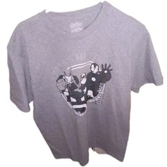 Marvel Super Heroes Avengers Men’s Large Gray Shirt (90% Cotton / 10% Polyester)