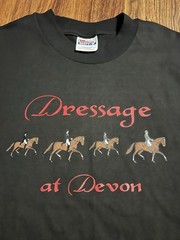 UNWORN! vintage Dressage at Devon Equestrian Club Horseback Riding T Shirt M Y2K