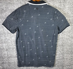 G/FORE Tech Pique Script Stripe Polo Golf Shirt NWT Large $120 Onyx