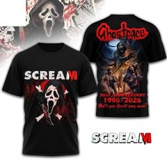Scream Vi Ghostface 30Th Anniversary Shirt 2026 AOP 3D Unisex T-shirt WA5905