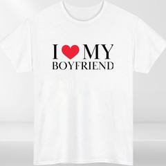 I Love My Girlfriend T-Shirt Gift Joke Mens Birthday Gift Top Tee Valentines Day