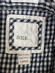 BKE Buckle Western Shirt Mens Size L Black Plaid Long Sleeve Pearl Snap Cowboy