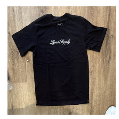 LGND Supply Co. Men’s Black XS Cotton Crew Neck Logo Short Sleeve T-Shirt