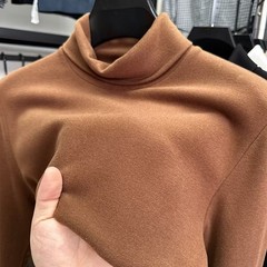 Men Stretchable Solid Pullover with Half High Neck for Active Lifestyle