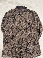 Consequence Large Slim Fit Design Long Sleeve Shirt Men’s