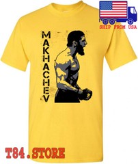 Islam Makhachev Russian MMA Fighter Champion Men’s Yellow Size S to 5XL