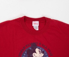 Vintage Disney 90s Mickey Mouse Shirt Size XL Cartoon Promo Funny Humor Red