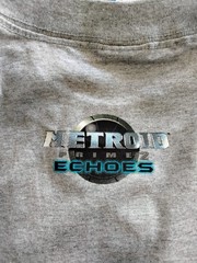Rare 2004 Nintendo GameCube Metroid Prime2 Echoes Promo T-Shirt, gray, XL New