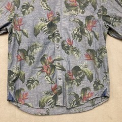 Tommy Bahama Medium Casual Button Down Long Sleeve Floral Shirt Palm Tropical