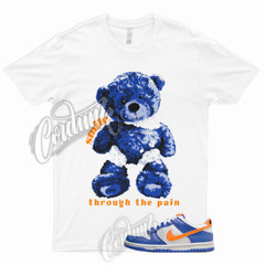 Dunk Low Blue Joy Bright Mandarin White Black Shirt Game Royal Match 1 SMILE