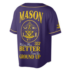 Personalized Name Past Master Making Men BETTER From Freemaso 3D Baseball Jersey