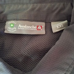 Avalanche XXL Grey Insect Shield Cool Vented Outdoor Work Hiking Camping Button