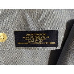 Cambridge Classics Button Down Shirt Mens 17 Blue Easy Care Oxford Excellent