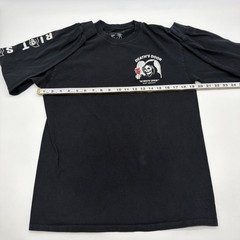Rio Society Long Sleeve T-shirt Men M Black Geaphic Print Logo 100% Cotton.47917