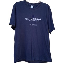 Universal Studios Florida Embroidered Blue T-Shirt Men’s Size L Graphic Tee