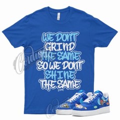 GRIND T Shirt for N Air Force 1 Low Patched Up Racer University Angeles Blue
