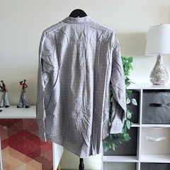 EUC ARROW Regular Men’s Button Down T-Shirt Dress Shirt XL Gray Long Sleeve