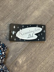 Kennington Limited Mens Medium Button Down Cotton Shirt Stars Snowflakes NWT C3