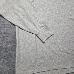 B. Draddy Heather Gray Pima Cotton Long Sleeve Golf Polo Shirt Men’s Size XL