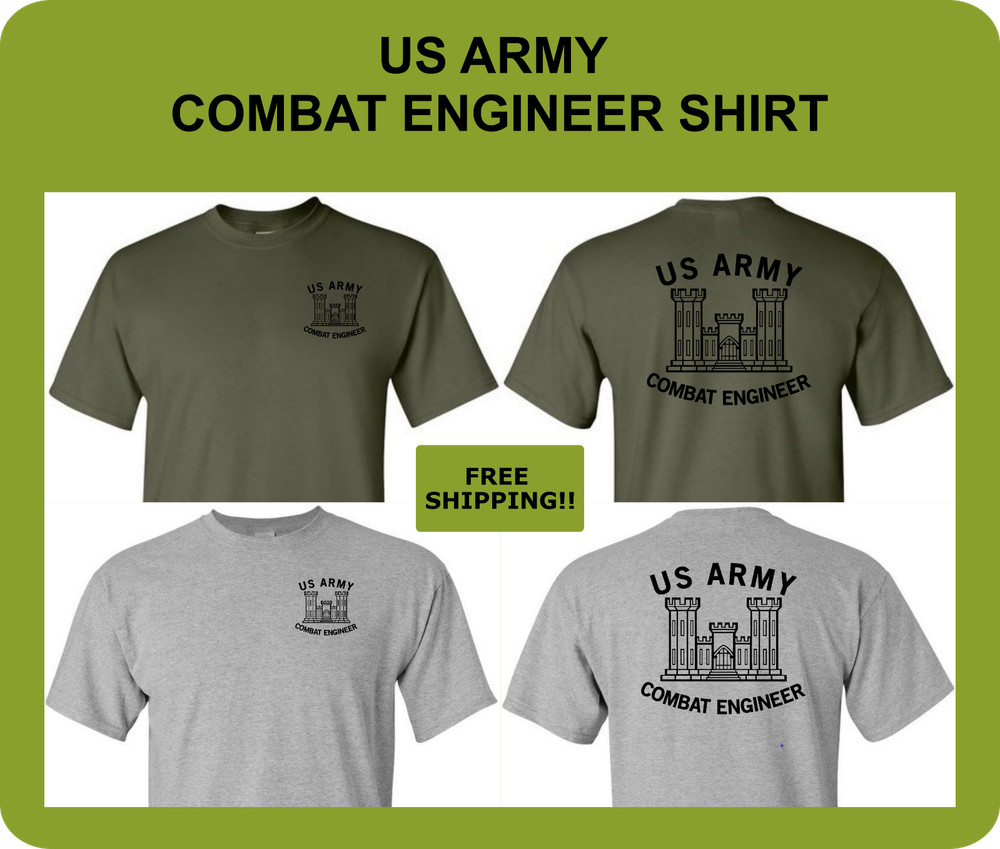 Combat Engineer Shirt, SAPPER Shirt, US Army Shirt, Custom Performance Shirt