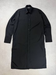 Barena Venezia Black Long Shirt Size 46 Oversized Fit Duties Paid (USA)
