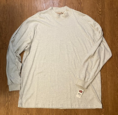 VTG Woolrich Mock Turtleneck Mens XXL Oatmeal Heather Made in USA NWT 90s NOS