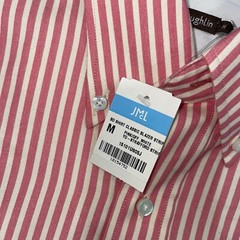 J. McLaughlin Button Down Shirt Men Medium Classic Blazer Stripe Long Sleeve NWT