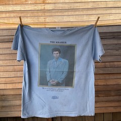Vintage 90s Seinfeld The Kramer T Shirt Portrait Picture Frame TV Show XL