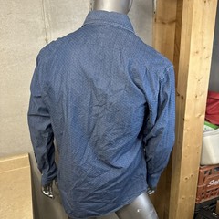 Stenstroms Chambray Light Weight Button Up Shirt Fitted Body Blue Men’s Large