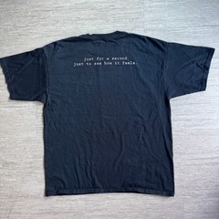 Funny Computer Coding Shirt GIT PUSH Geek Threads Mens L Black Tee Crewneck