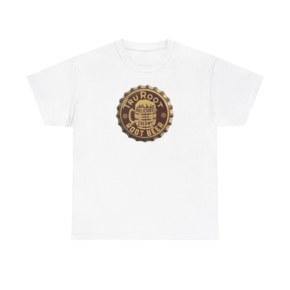 Vintage Bottle Cap Tru Root, Root Beer Unisex Heavy Cotton Tee