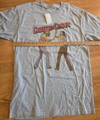 NWT Licensed CHEECH & CHONG GRAY COTTON/POLY T-Shirt GOODIE TWO SLEEVES