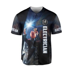 Personalized Electrical Worker Baseball Jersey Shirts, Electrician Shirts Gift F